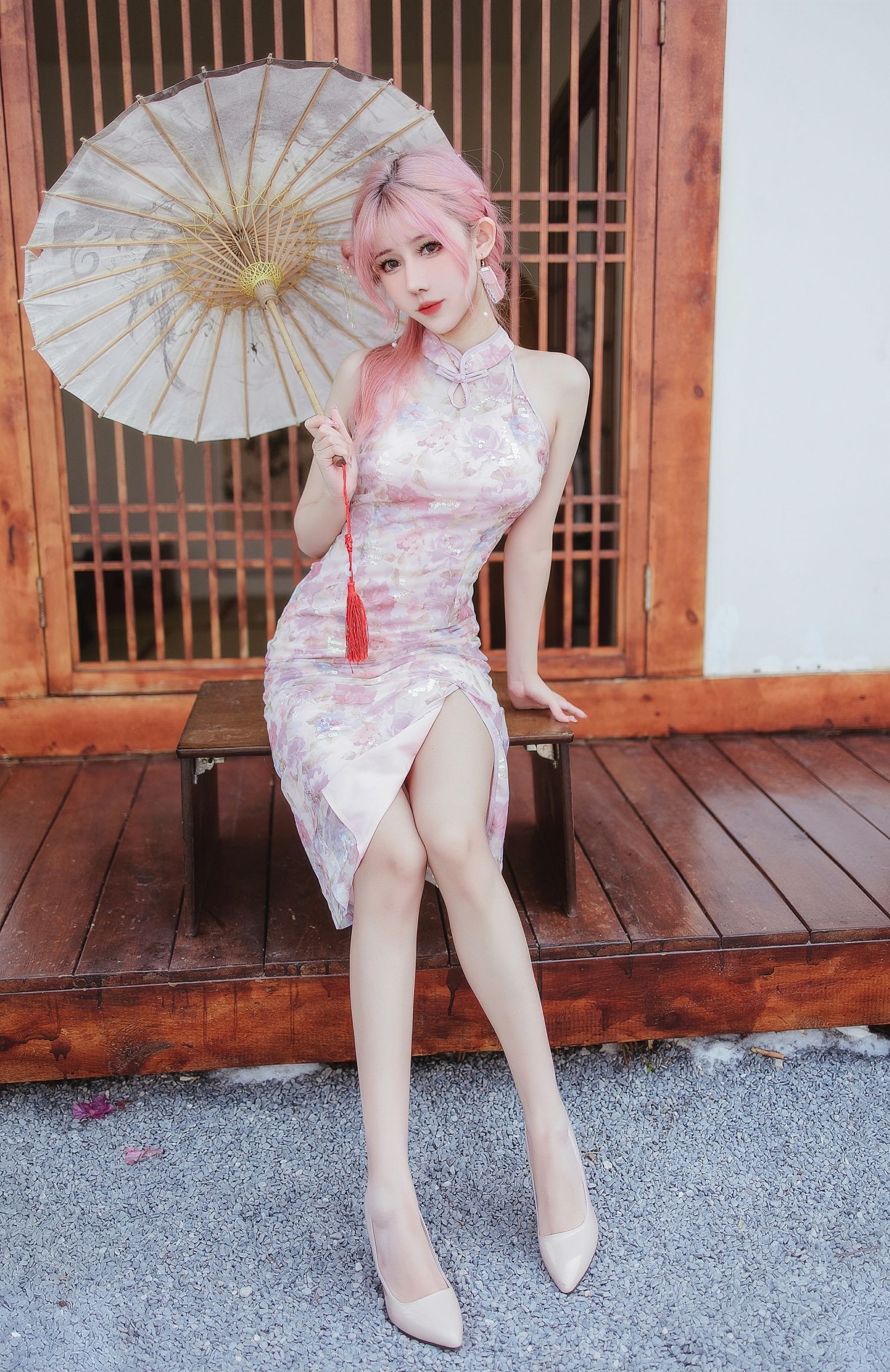 仙女月 – 粉色旗袍(16)