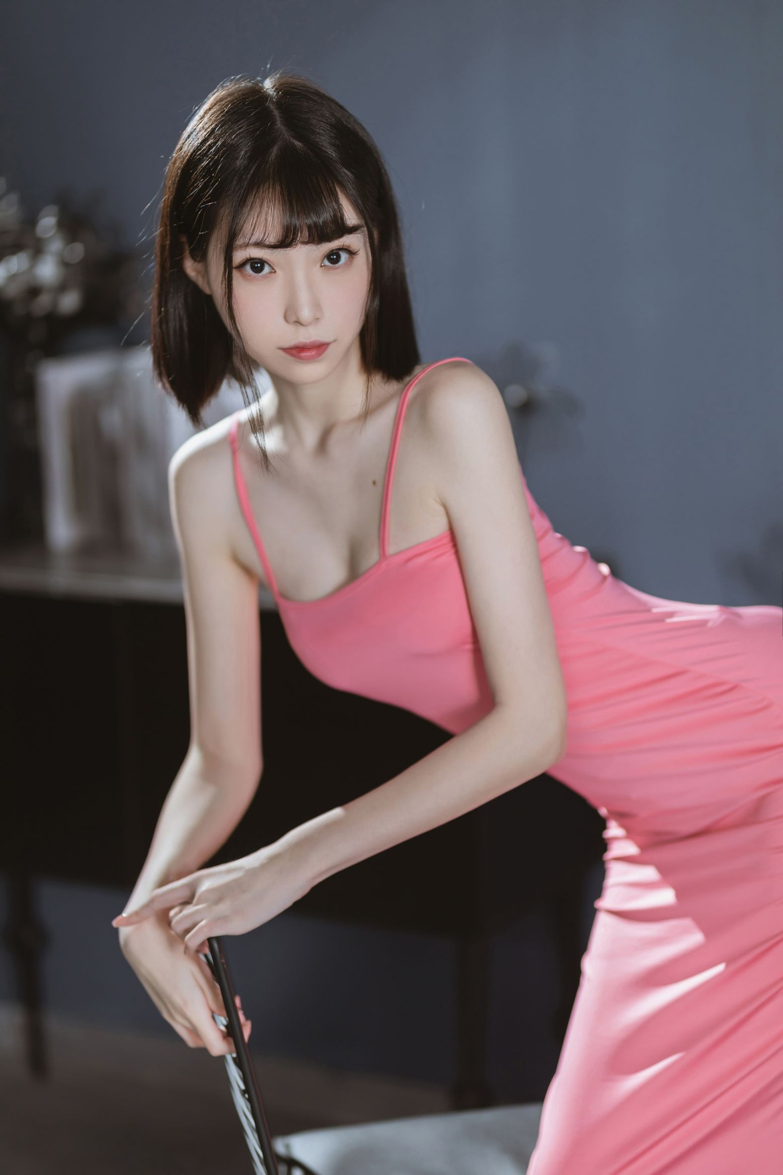 许岚LAN – 粉色长裙(1)