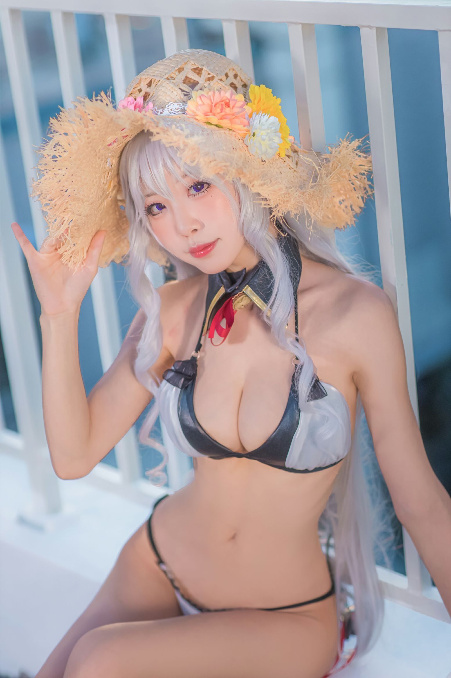 Aqua 水淼 - Algérie Swimsuit (Azur Lane)(21)