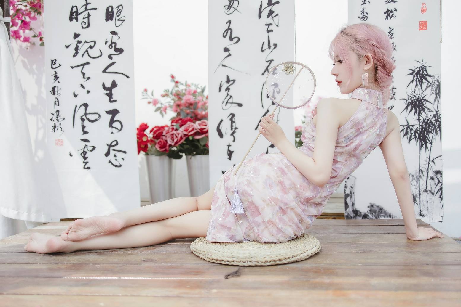 仙女月 – 粉色旗袍(5)