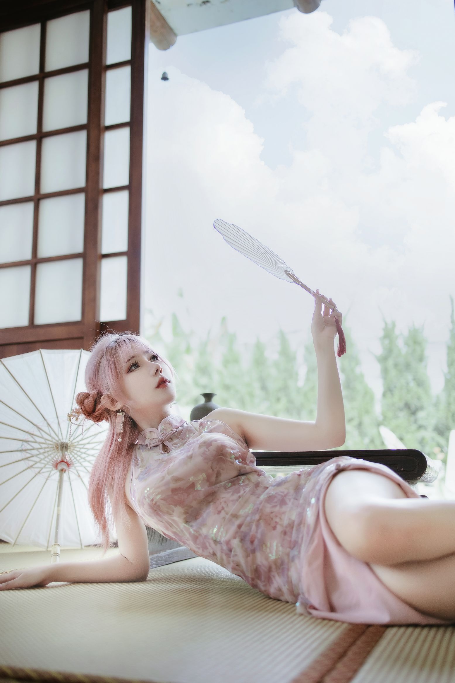 仙女月 – 粉色旗袍(6)