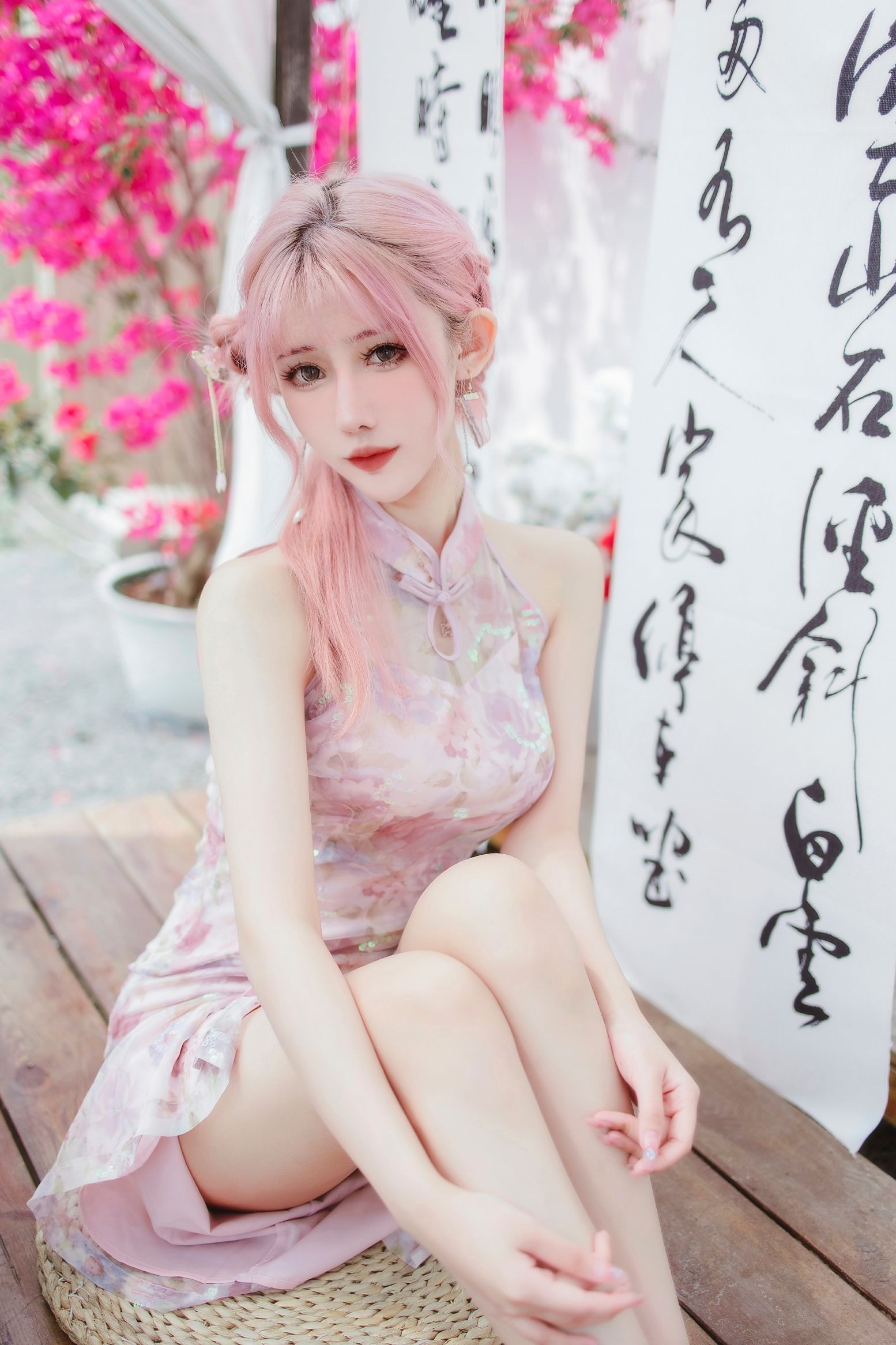 仙女月 – 粉色旗袍(15)