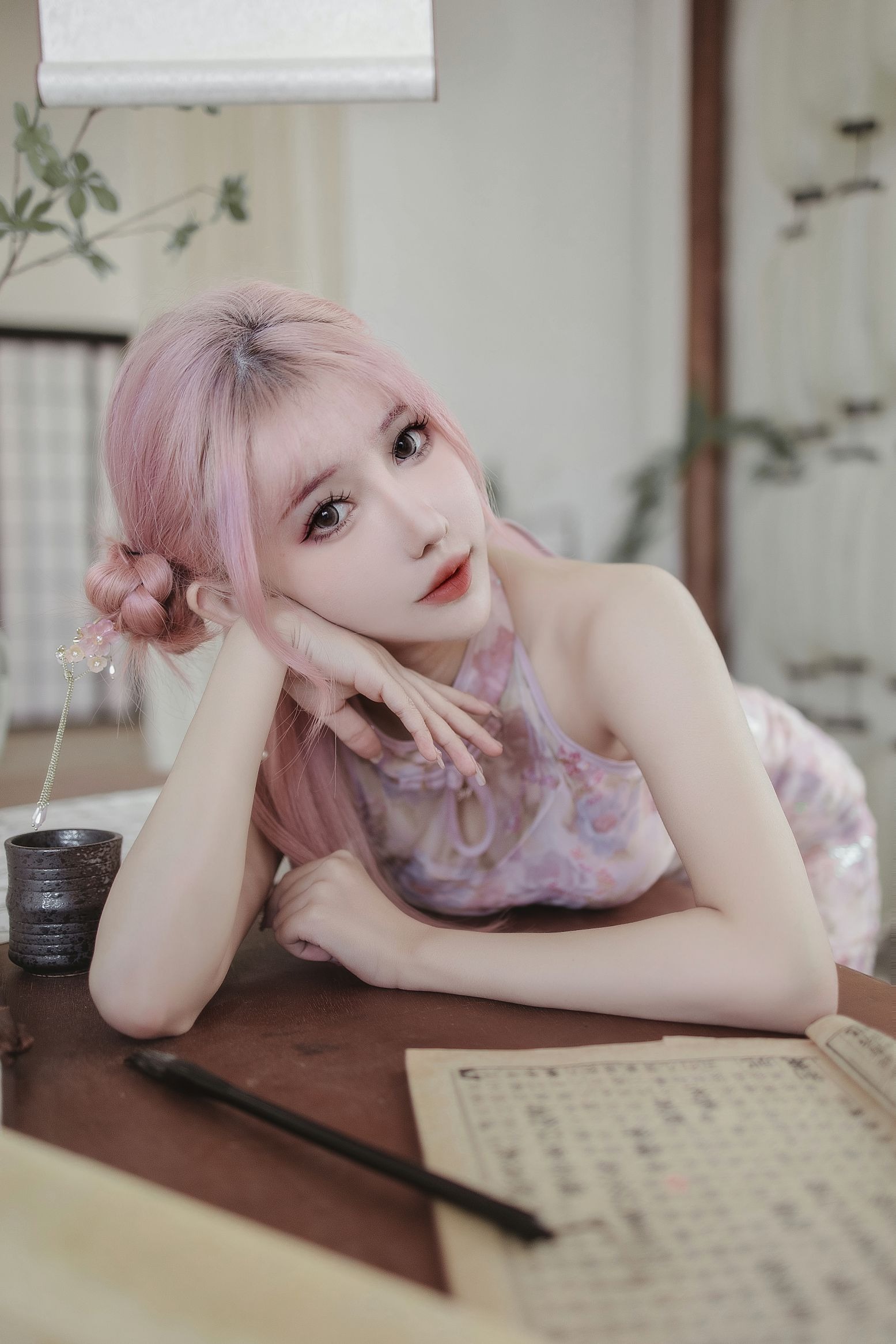 仙女月 – 粉色旗袍(10)