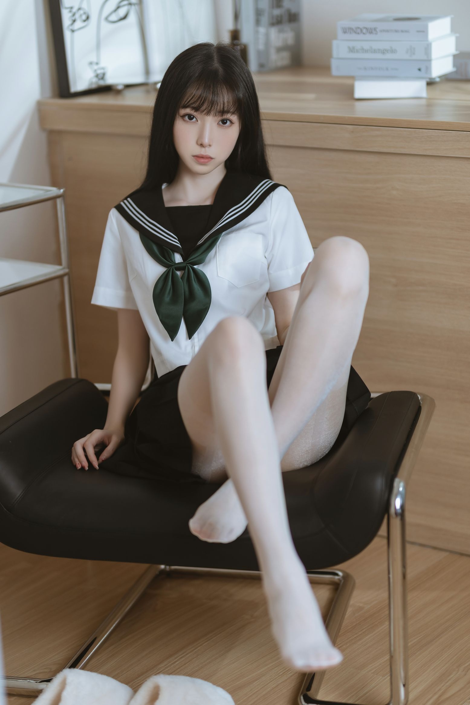 许岚LAN 白丝水手服(33)