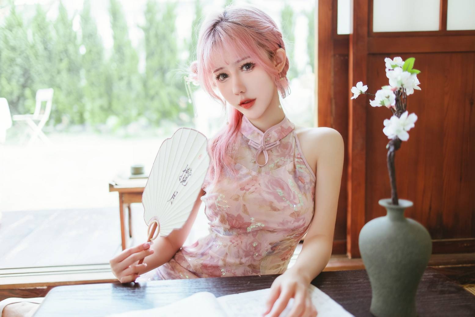 仙女月 – 粉色旗袍(12)