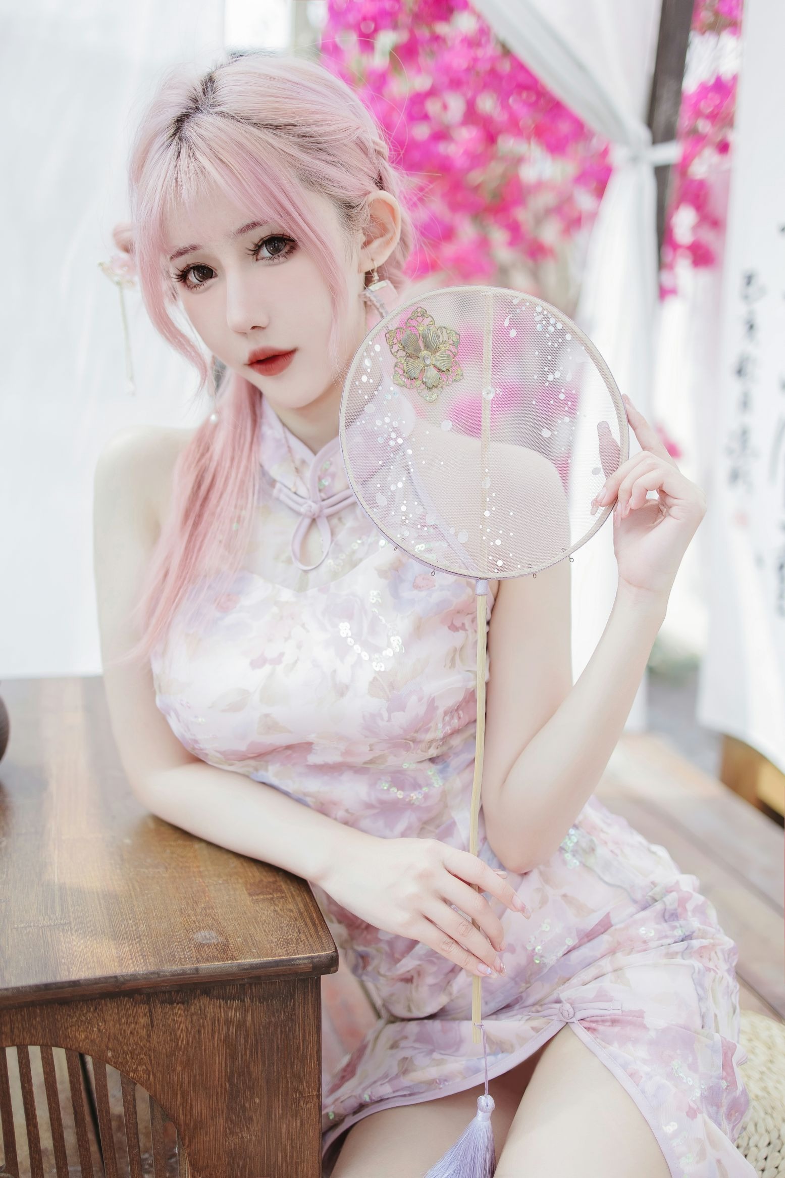 仙女月 – 粉色旗袍(3)