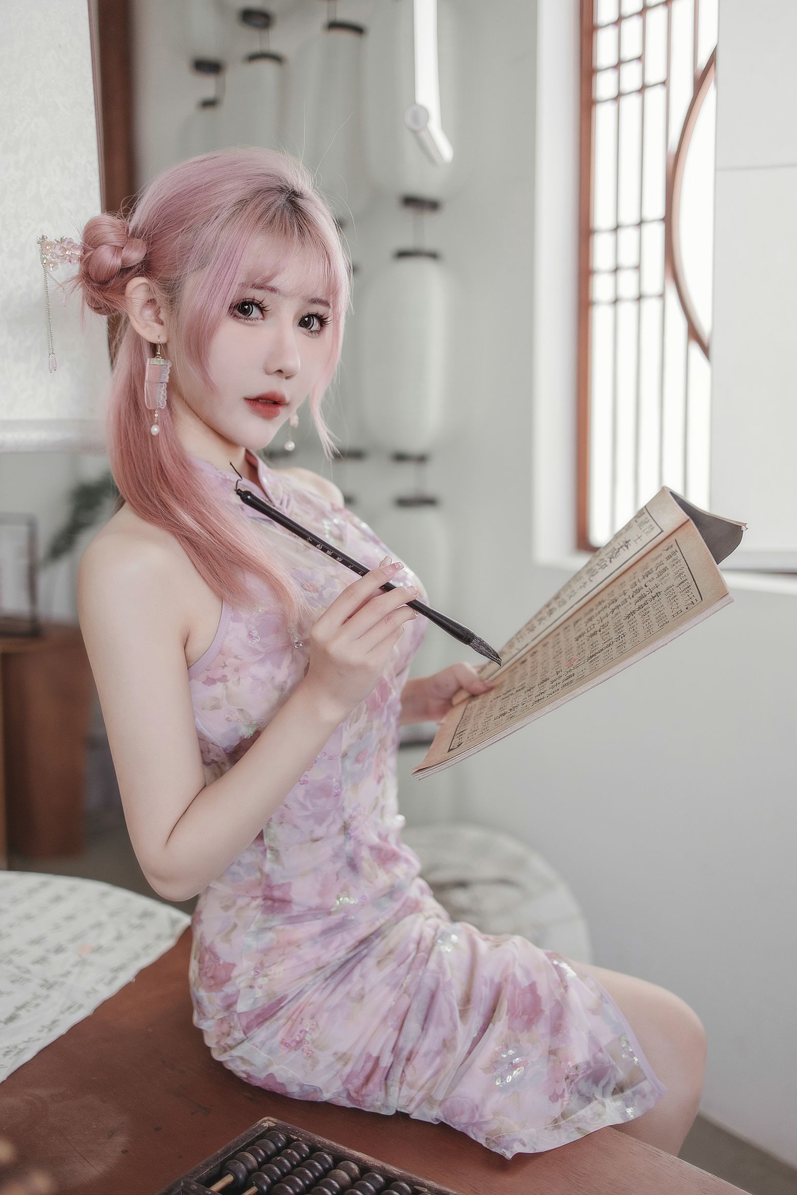 仙女月 – 粉色旗袍(11)