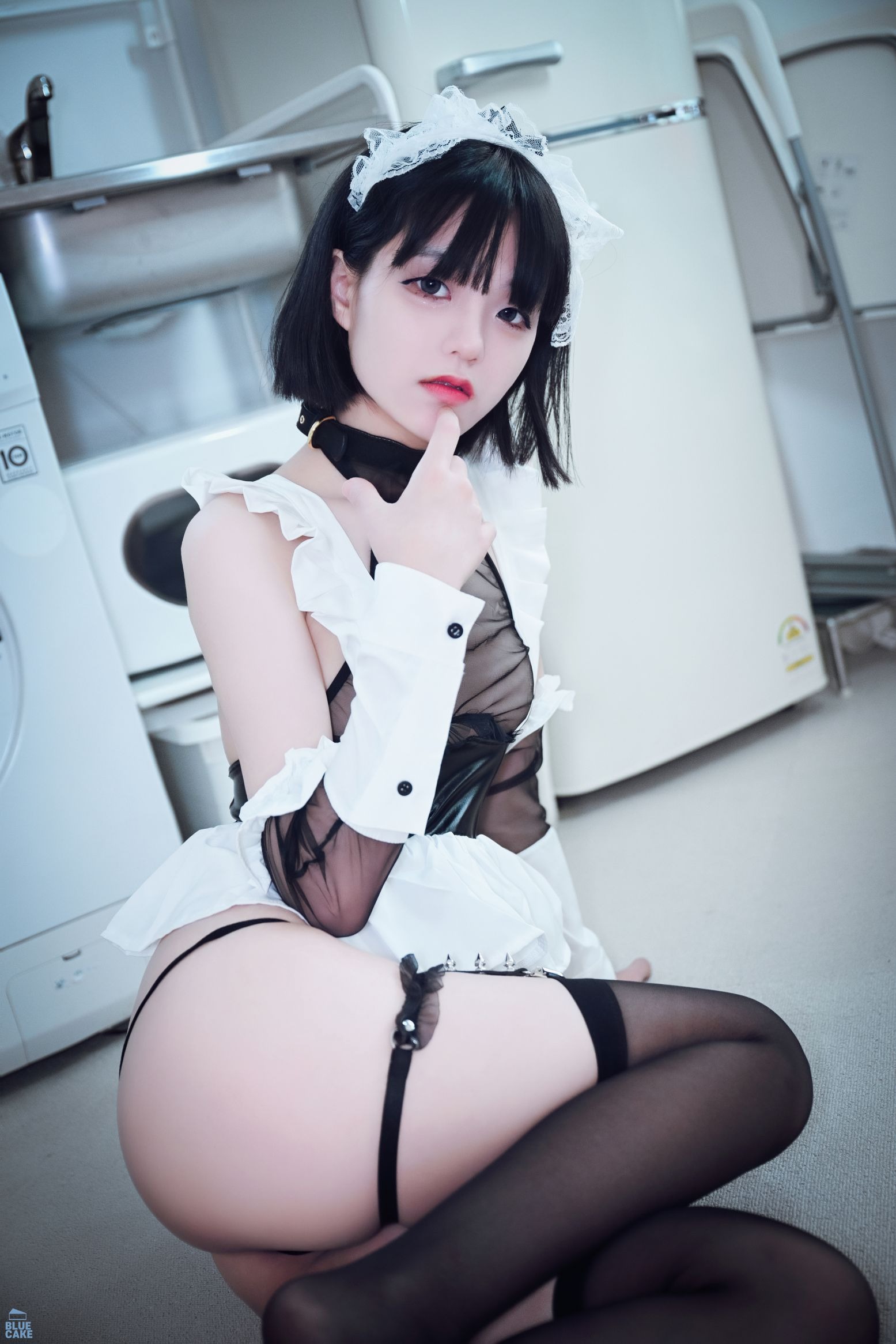 Bluecake -Jenny Maid Cosplay(55)