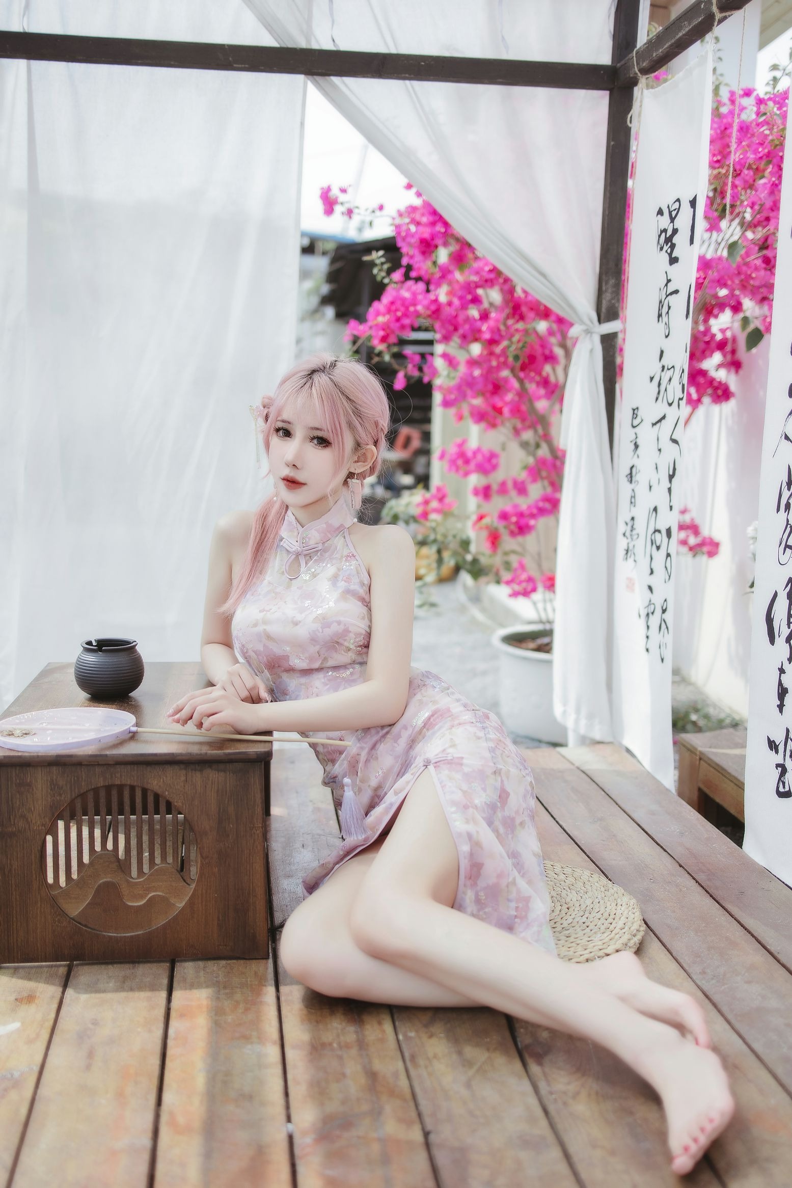 仙女月 – 粉色旗袍(4)