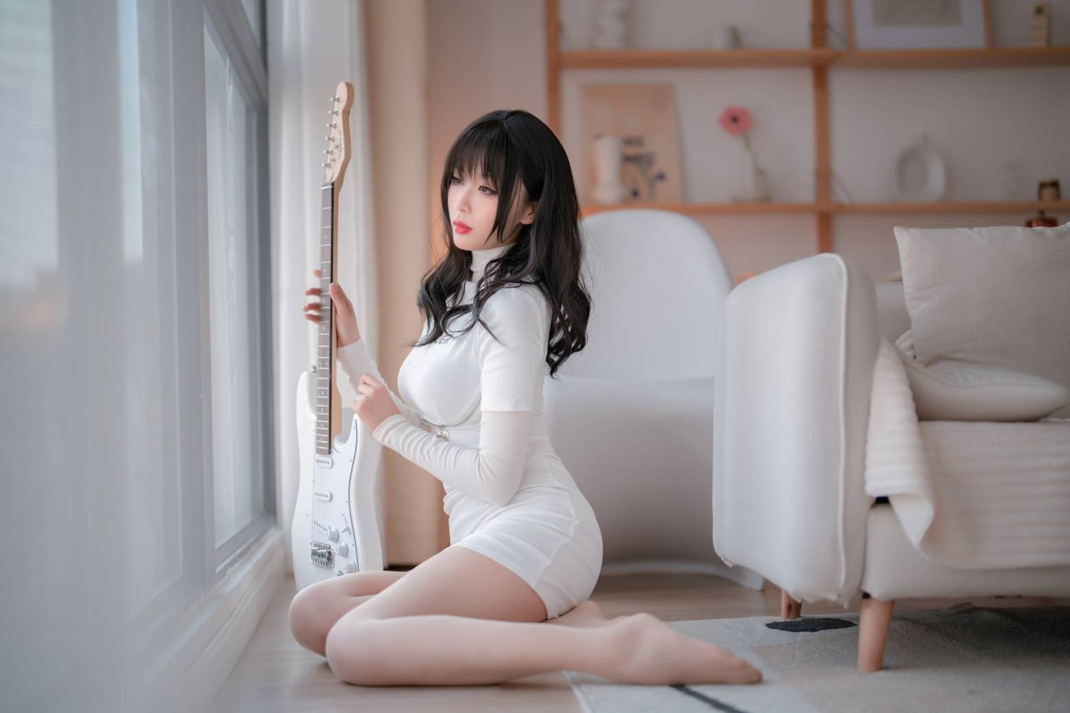 轩萧学姐 - 吉他妹妹肉丝套(18)