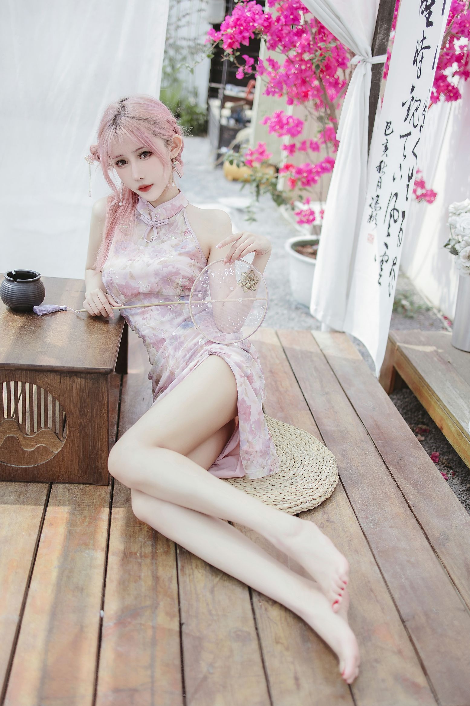 仙女月 – 粉色旗袍(7)